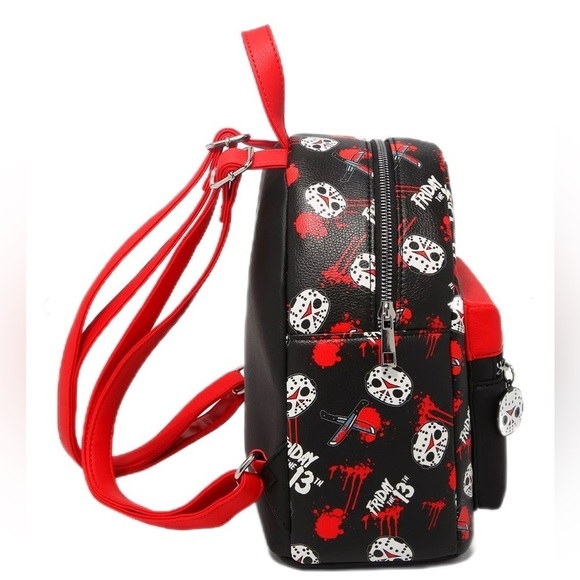 Friday the 13th Jason Horror Movie Print Mini Backpack New main image 4